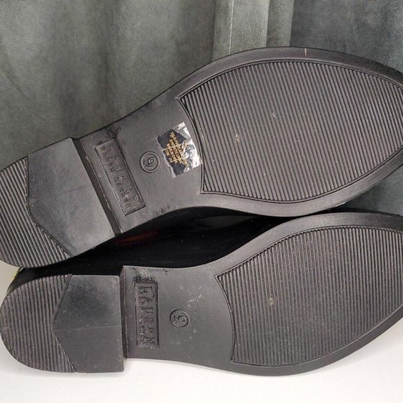 Lauren Ralph Lauren Tally Rain Boots Black Red Lady Bug Size 9 EUC - Picture 5 of 8